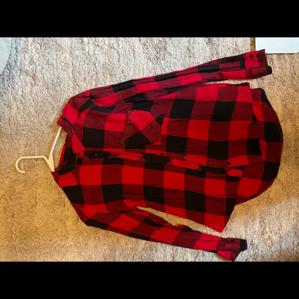 Black and red flannel